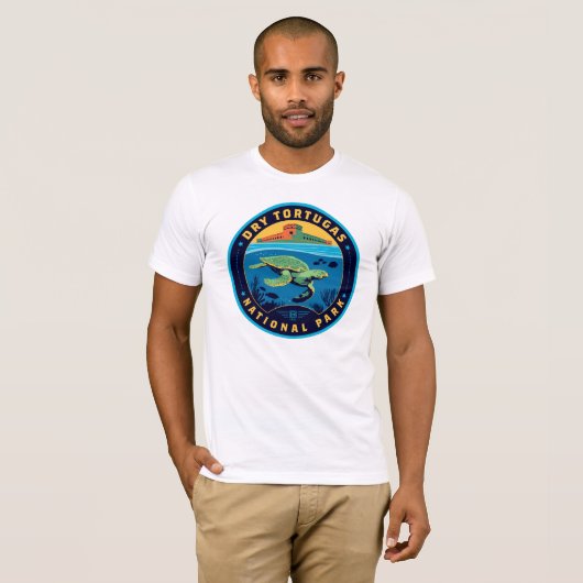 Nationaal park Dry Tortugas T-shirt (Voorkant volledig)