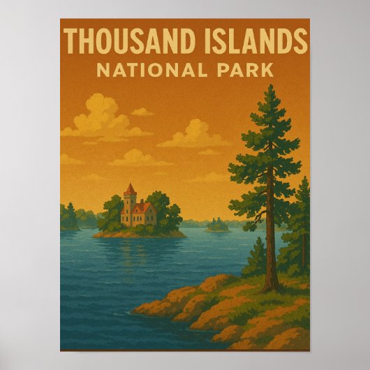 Nationaal Park Duizenden eilanden Poster (Voorkant)