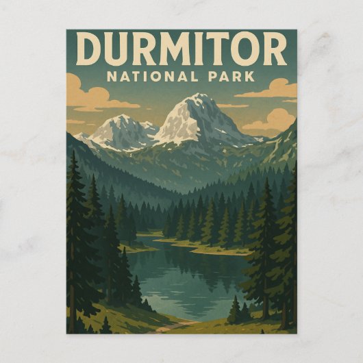 Nationaal park Durmitor Briefkaart (Voorkant)