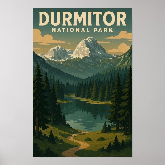 Nationaal park Durmitor Poster (Voorkant)