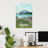 Nationaal park Écrins Frankrijk Reisposter Poster (Thuiskantoor)