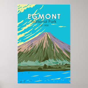 Nationaal Park Egmont Nieuw-Zeeland  Poster