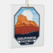 Nationaal park El Capitan Retro Keramisch Ornament (Rechts)