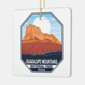 Nationaal park El Capitan Retro Keramisch Ornament (Links)