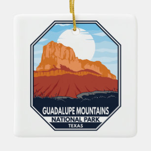 Nationaal park El Capitan Retro Keramisch Ornament