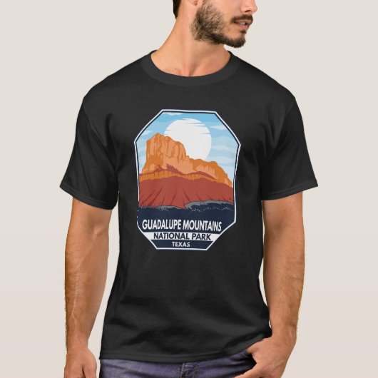 Nationaal park El Capitan Retro T-shirt (Voorkant)