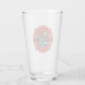 Nationaal park Elk Retro Compass Glas (Achterkant)