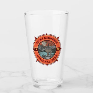 Nationaal park Elk Retro Compass Glas