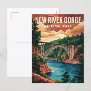 Nationaal park en natuurgebied New River Gorge Feestdagenkaart
