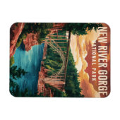 Nationaal park en natuurgebied New River Gorge Magneet (Horizontaal)