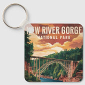 Nationaal park en natuurgebied New River Gorge Sleutelhanger (Voorkant)
