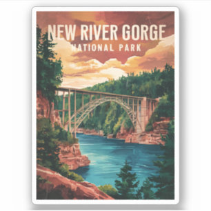 Nationaal park en natuurgebied New River Gorge Sticker