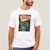 Nationaal park en natuurgebied New River Gorge T-shirt (Voorkant)