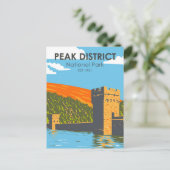 Nationaal Park Engeland van het district Peak  Briefkaart (Staand voorkant)