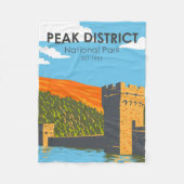 Nationaal Park Engeland van het district Peak  Fleece Deken (Voorkant)