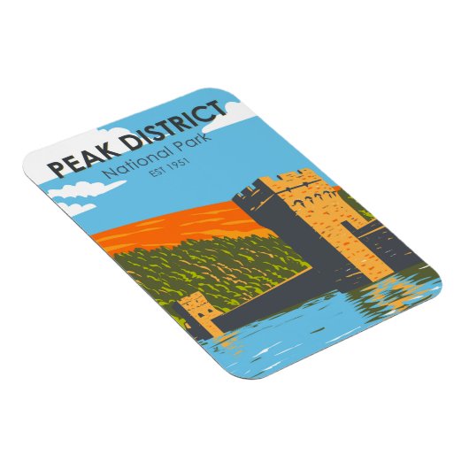 Nationaal Park Engeland van het district Peak Magneet (Rechterzijde)