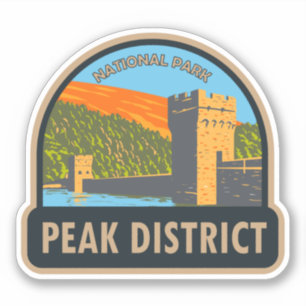 Nationaal Park Engeland van het district Peak  Sticker