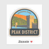 Nationaal Park Engeland van het district Peak  Sticker (Vel)