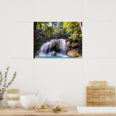 Nationaal Park Erawan, Thailand Poster (Keuken)