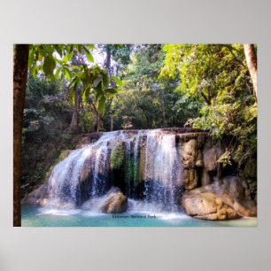 Nationaal Park Erawan, Thailand Poster