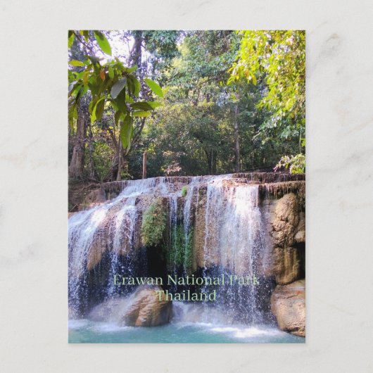 Nationaal park Erawan, Thailandia, Briefkaart (Voorkant)