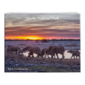 Nationaal Park Etosha Kalender (Hoes)