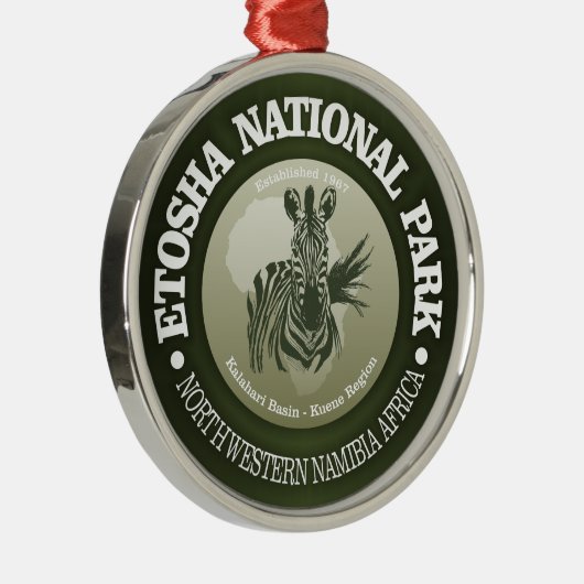 Nationaal park Etosha Metalen Ornament (Rechts)