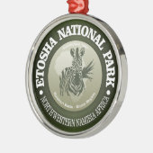 Nationaal park Etosha Metalen Ornament (Links)