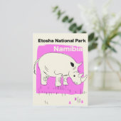 Nationaal park Etosha, Namibië Briefkaart (Staand voorkant)