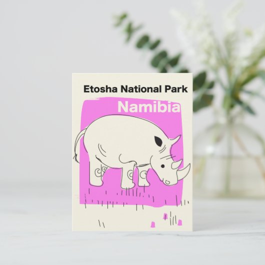 Nationaal park Etosha, Namibië Briefkaart (Staand voorkant)