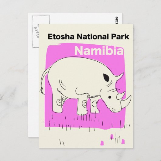 Nationaal park Etosha, Namibië Briefkaart