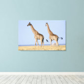 Nationaal park Etosha, Namibië Canvas Afdruk (Insitu (Houten vloer))