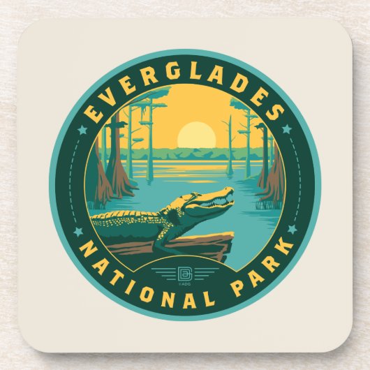Nationaal park Everglades Bier Onderzetter (Voorkant)