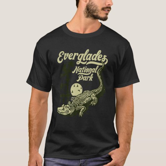 Nationaal park Everglades  Crocodile Alligat T-shirt (Voorkant)