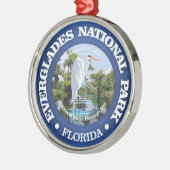 Nationaal park Everglades (egret) Metalen Ornament (Links)