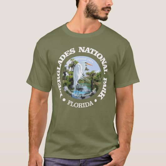 Nationaal park Everglades (egret) T-shirt (Voorkant)