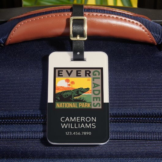 Nationaal park Everglades | Florida Bagagelabel (Voorkant Insitu 2)