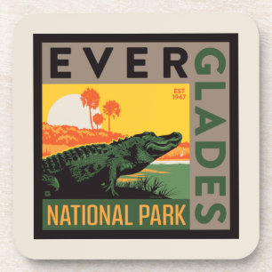 Nationaal park Everglades   Florida Bier Onderzetter