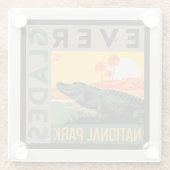 Nationaal park Everglades | Florida Glazen Onderzetter (Achterkant)