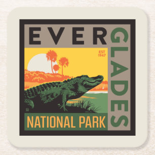 Nationaal park Everglades   Florida Kartonnen Onderzetters