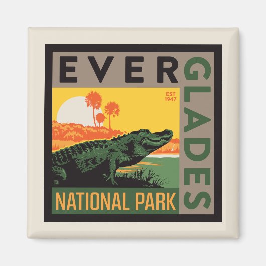 Nationaal park Everglades | Florida Magneet (Voorkant)