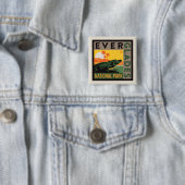 Nationaal park Everglades | Florida Vierkante Button 5,1 Cm (In situ)
