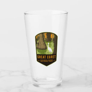 Nationaal park Everglades Great Egret Glas