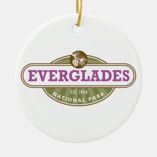 Nationaal park Everglades Keramisch Ornament (Voorkant)