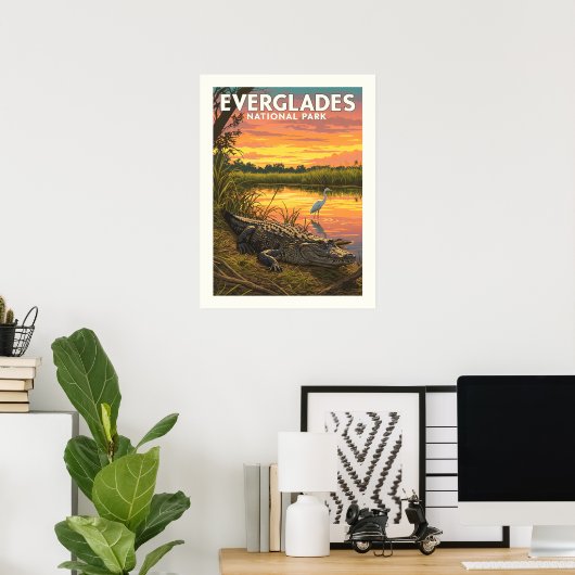 Nationaal Park  Everglades Poster (Thuiskantoor)