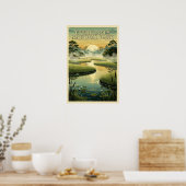 Nationaal Park Everglades Retro Poster (Keuken)