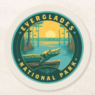 Nationaal park Everglades Ronde Kartonnen Onderzetter