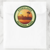 Nationaal park Everglades Ronde Sticker (Tas)