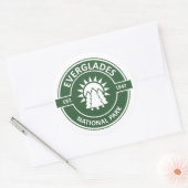 Nationaal park Everglades Ronde Sticker (Envelop)
