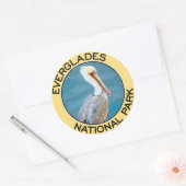 Nationaal park Everglades Ronde Sticker (Envelop)